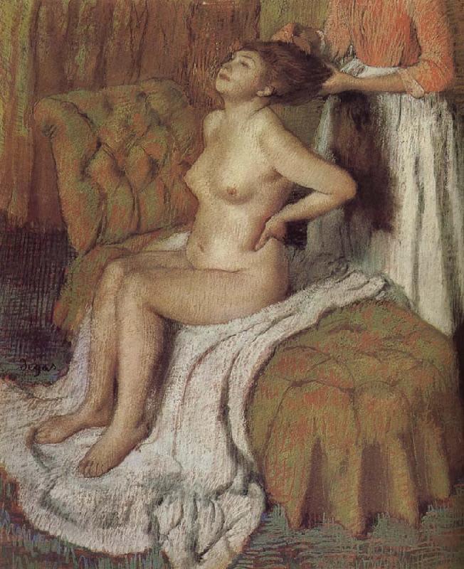 Edgar Degas The lady hackled hair oil painting picture